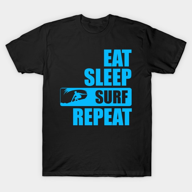 Surfing Eat Sleep Repeat T-Shirt by ThyShirtProject - Affiliate